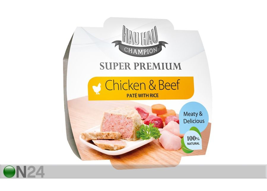 Hau-Hau Super Premium курино-говяжее пате с рисом 3x100г увеличить