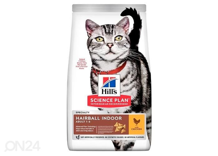 Hill's Science Plan Hairball/Indoo корм для кошек 1,5 кг увеличить