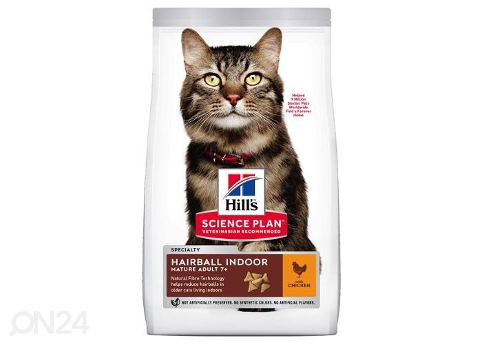 Hill's Science Plan Hairball/Indoor Mature для кошек, с курицей 1,5 кг увеличить