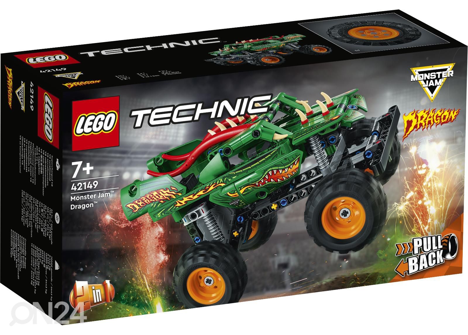 LEGO Technic Monster Jam Дракон увеличить