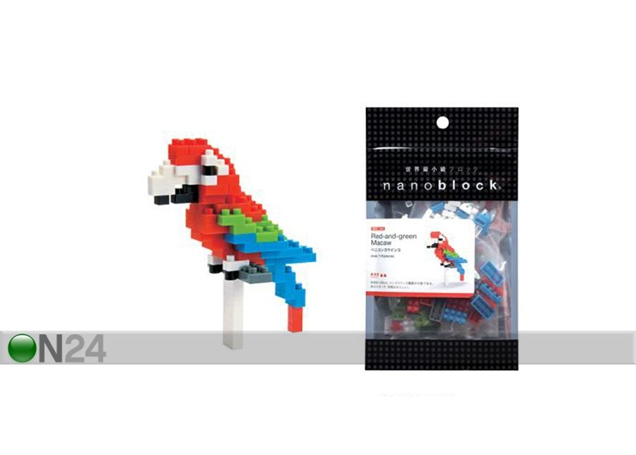 Nanoblock мини попугай Макао увеличить
