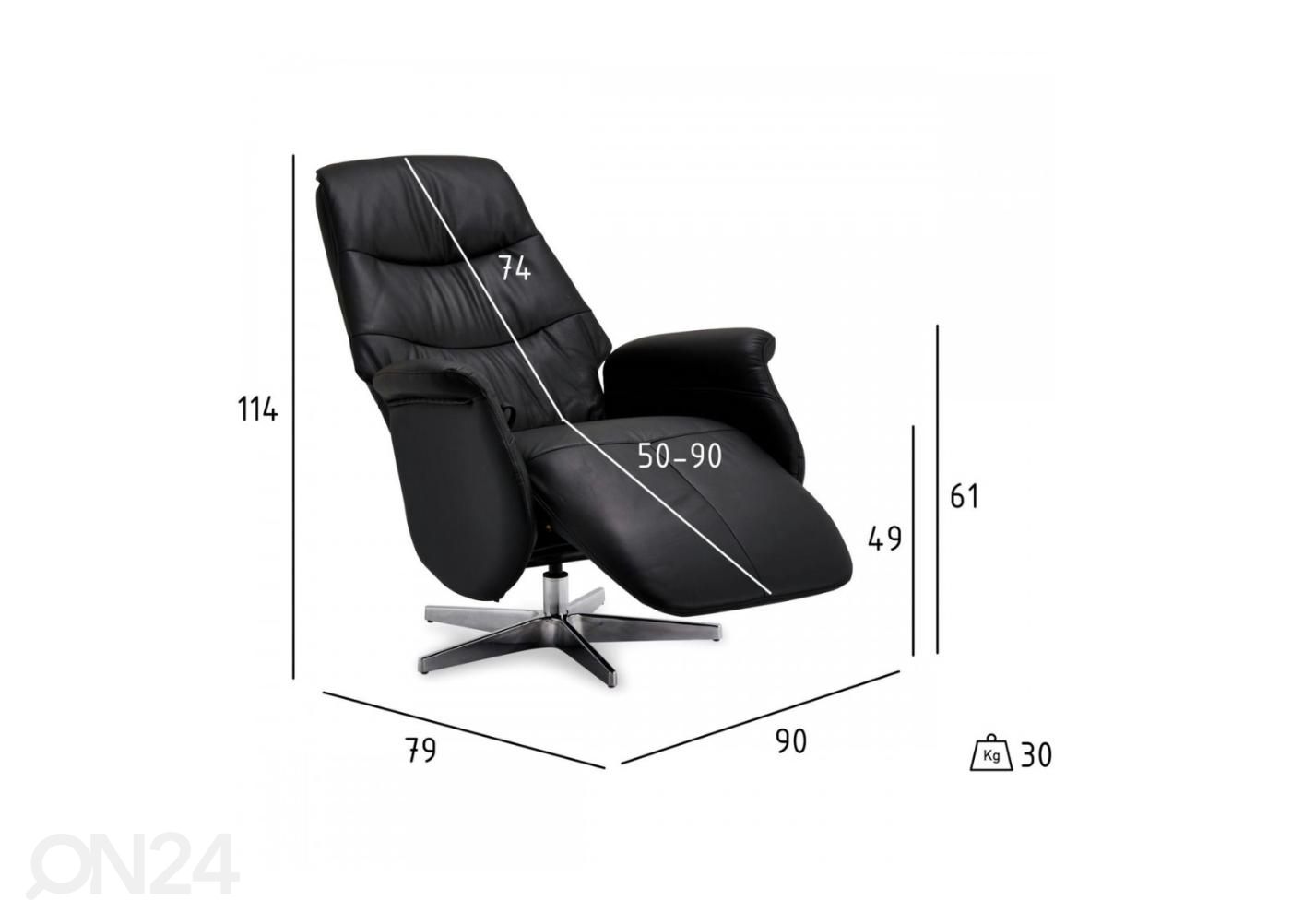 Recliner кресло Delta увеличить размеры