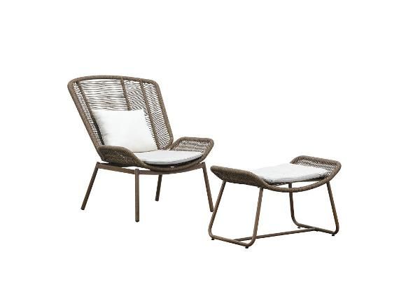 Садовая мебель Comfy стул + подставка для ног коричневый